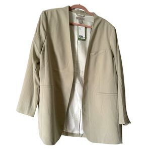 HM NWT beige light blazer XL